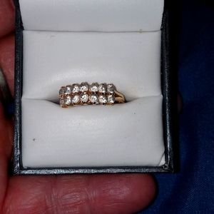 14 kt Gold Anniversary band 1 ct diamonds
